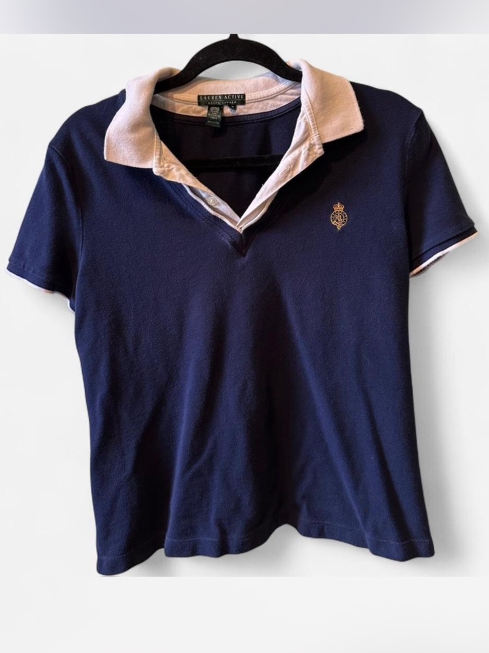 Lauren Ralph Lauren Navy Crest Polo